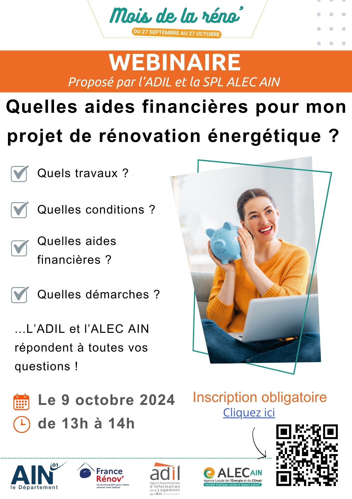 Webinaire "quelles aides financières pour ma rénovation énergétique?"